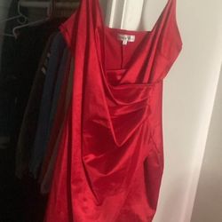 Red Silk Dress