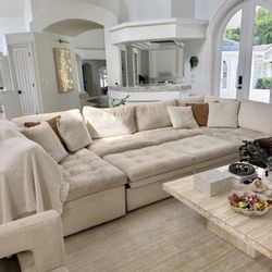 Beige Trundle Couch