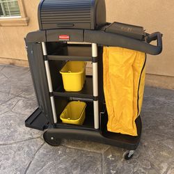 New Rubbermaid high-security janitor cart commercial asking $300 thanks