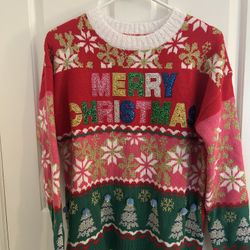 Women’s Ugly Christmas Sweater Size Medium
