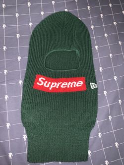 Supreme New Era Box Logo Balaclava Green 
