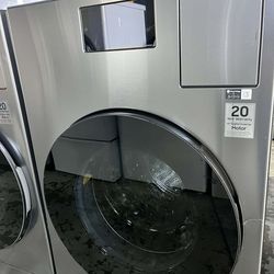 Samsung Bespoke Traditional Drying 5.3-cu ft Vented All-In-One Washer Dryer Combo with Steam Cycle ( Brushed Black )