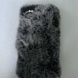 Soft and Fuzzy Gray Iphone 7 Phone Case