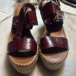 Franco Sarto Designer Wedge Sandals; EU-(38) US-(7.5/8)