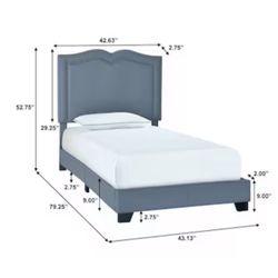Twin bed frame with Box Spring And Mattress