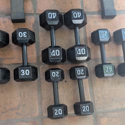 20/25/30/40 Lb Dumbbell Individual Price Available 