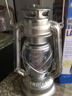 Antique Lantern with LED Lights oled brooklyn lantern