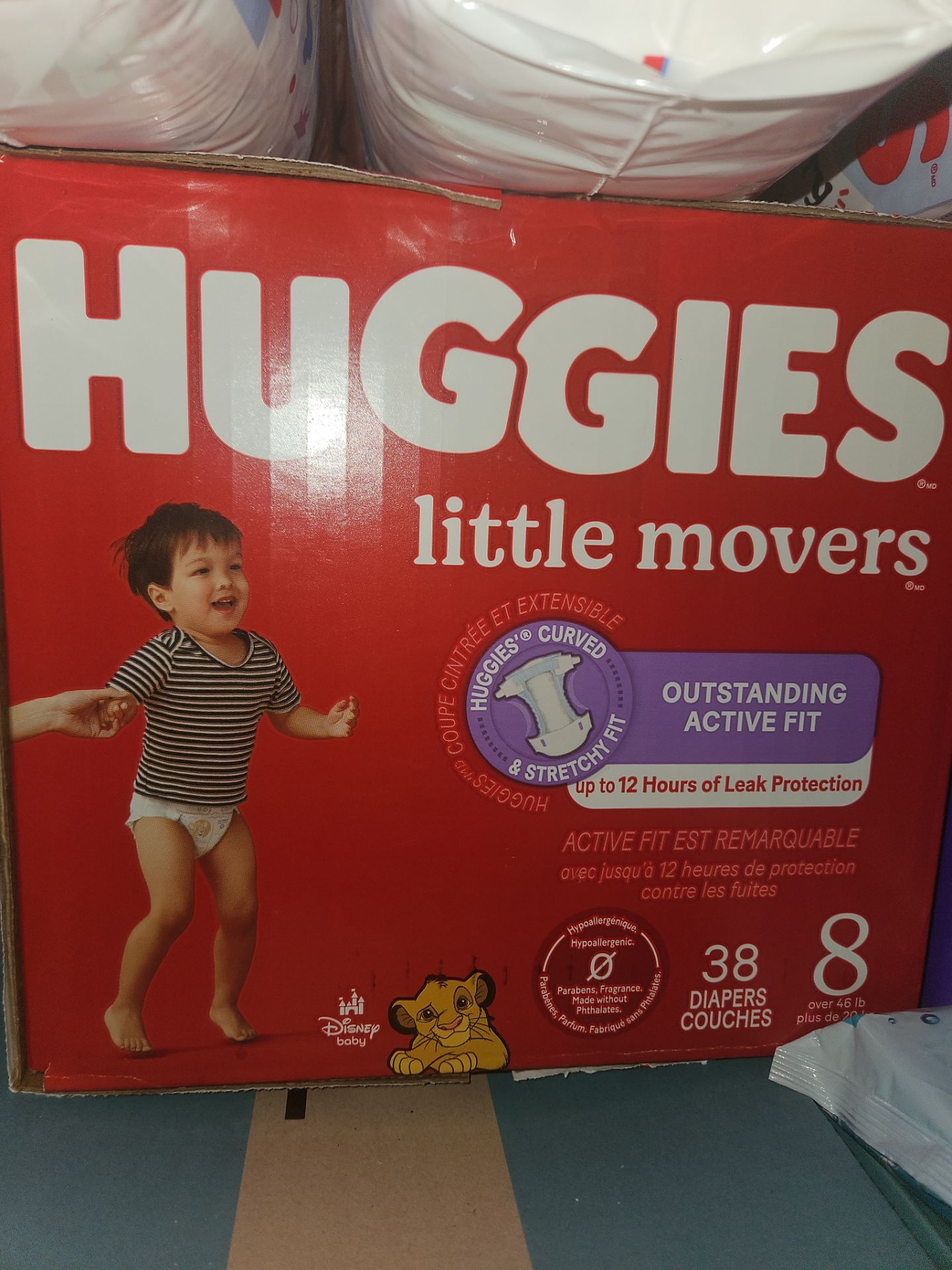 Huggies Little Movers Size 8, 38 count $20