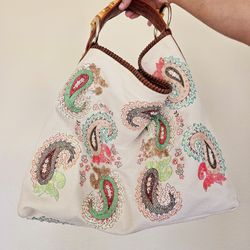 ✨️ Rare Edition Custom Made 99"- 2000s  - Gucci Bamboo Large Boho Bag  - Authentic 