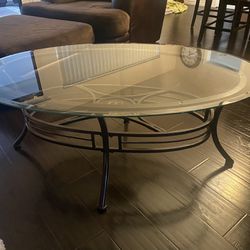 Brass And Glass Coffee Table