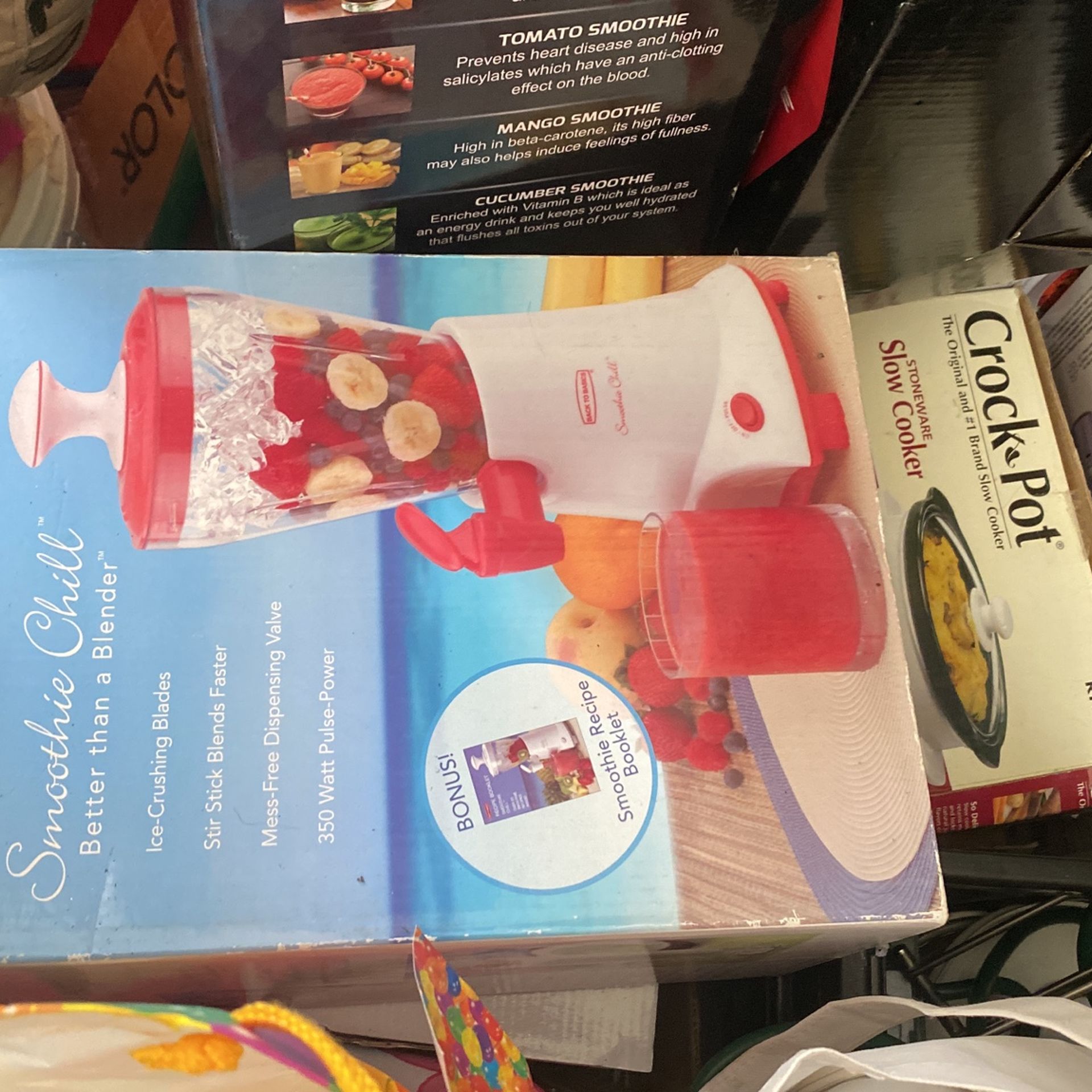Brand New Smoothie Chill Better Than a Blender Ice-crushing Blades Stir Stick Blends Faster 350 Watt Pulsee-Power