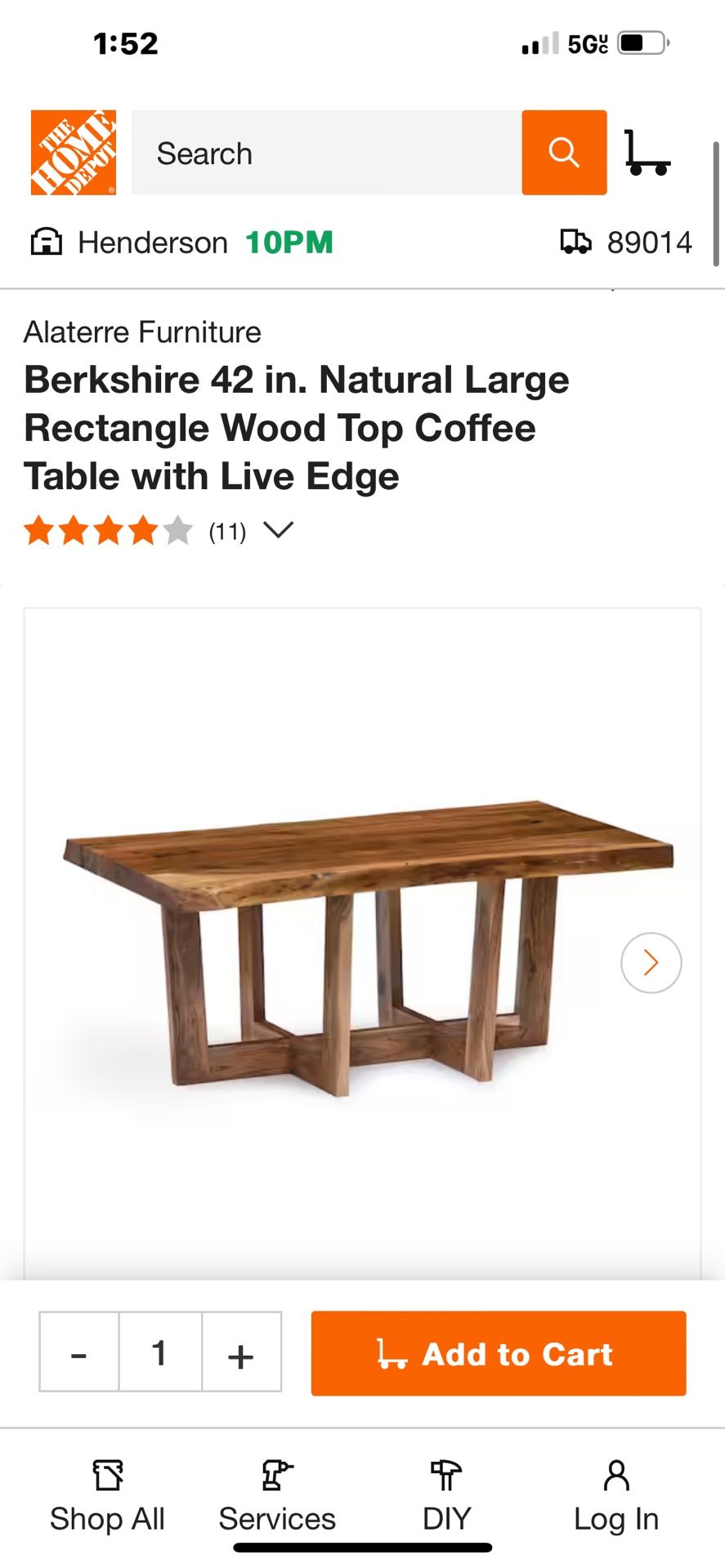 BRAND NEW COFFEE TABLE