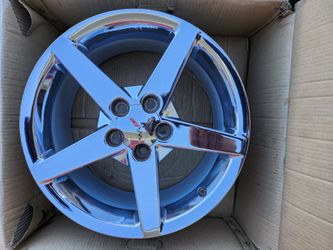 2005-2008 Chevy Corvette 18x8.5 Inch Front Silver Aluminum Wheel Rim (contact info removed) each