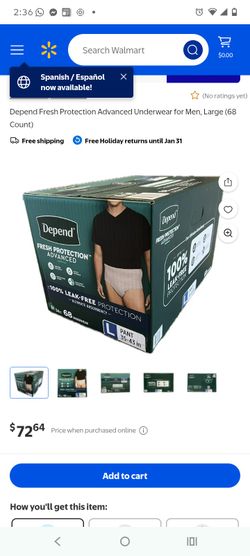 New Depend...adult underwear