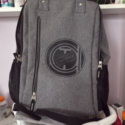Gray Two Compartment  Back Pack 
