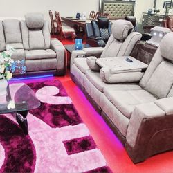 💥Brand New Power Reclining Livingroom Couches ✨️ Only $49 Today And Pay Later With Or Without 🔥 