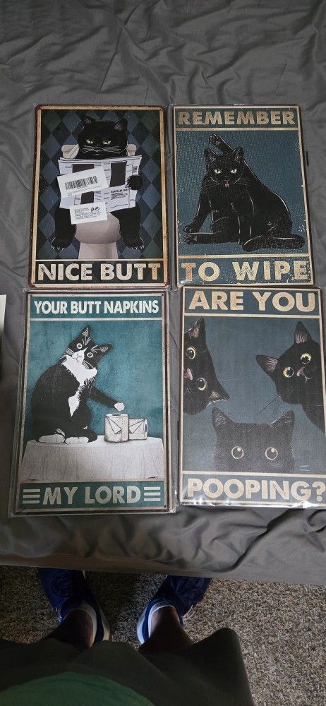 Cat Metal Posters