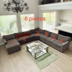 Macy’s Radley Sectional Couch 6 Pieces