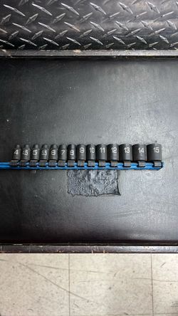 Matco Tools 14pc 1/4” Drive 6-Point Metric MM ADV Impact Socket Set 4-15mm SAPM146V 