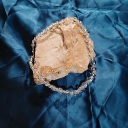 Vintage Crystal beaded choker