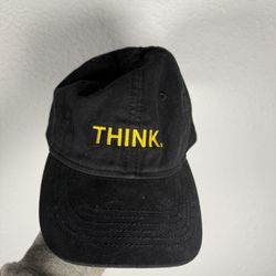 THINK Black Baseball Cap BCG BrightHouse Adjustable Dad Hat Cotton