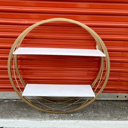 24” Round Metal Shelf