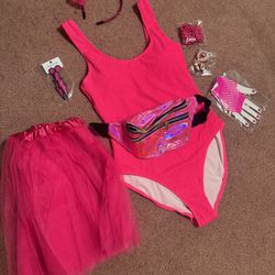 New Neon 80s Workout Leotard Festival Rave Outfit Costume