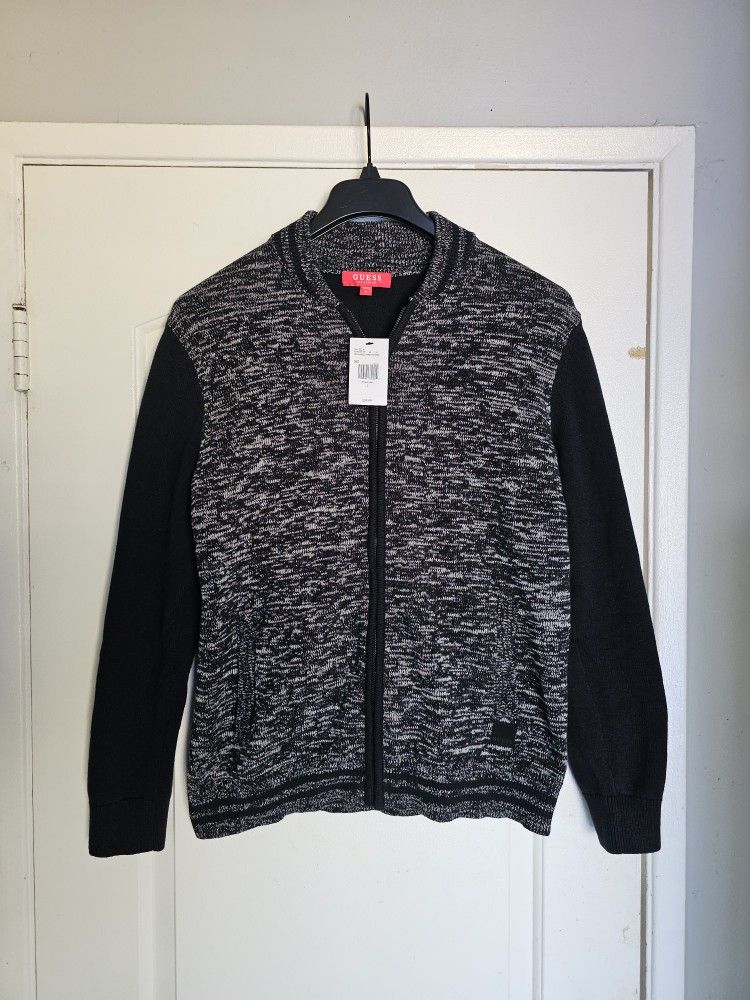 Men's Guess Cardigan Jacket Large Sweater 