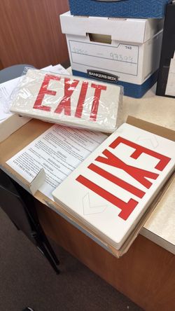 EXIT SIGN