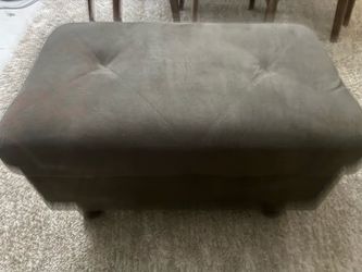 Dark Brown Tufted  Ottoman