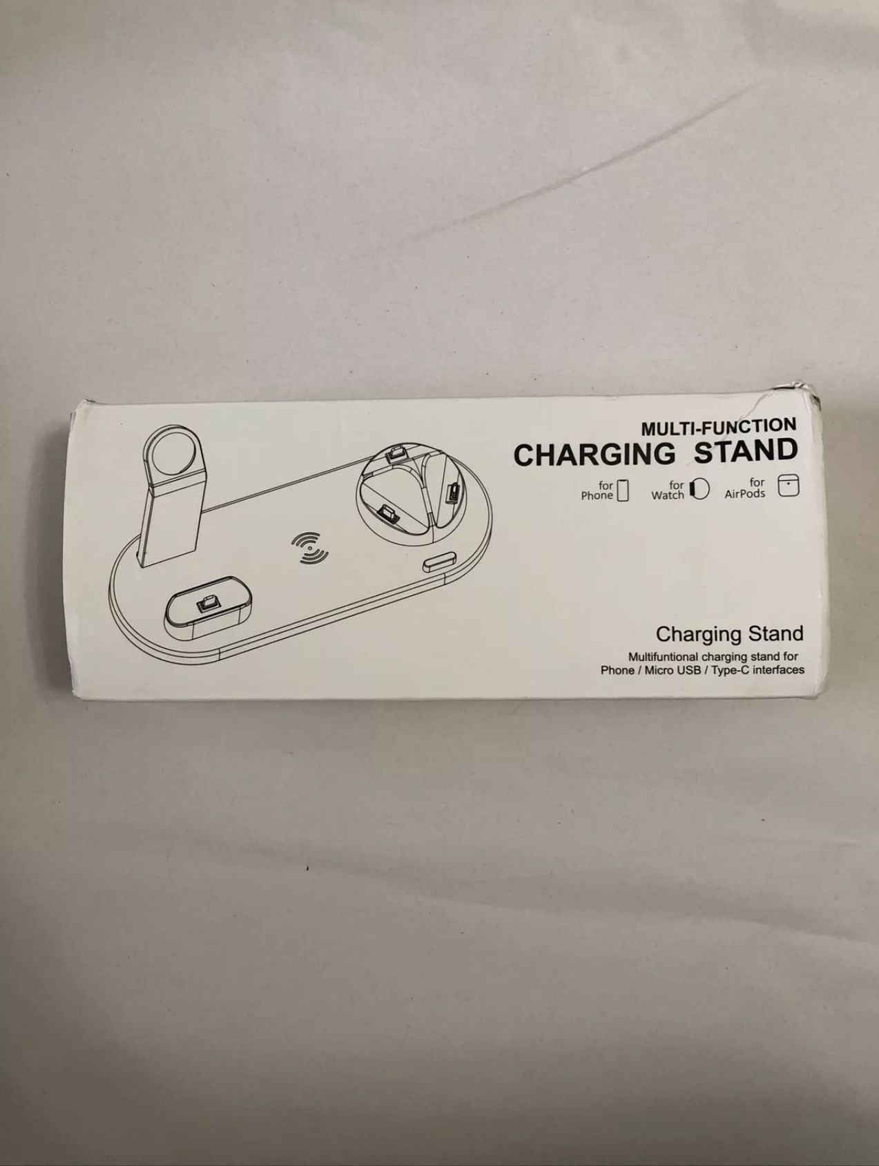 6 In 1 Multi-Function Qi Standard Wireless Charging Stand for Apple/Android