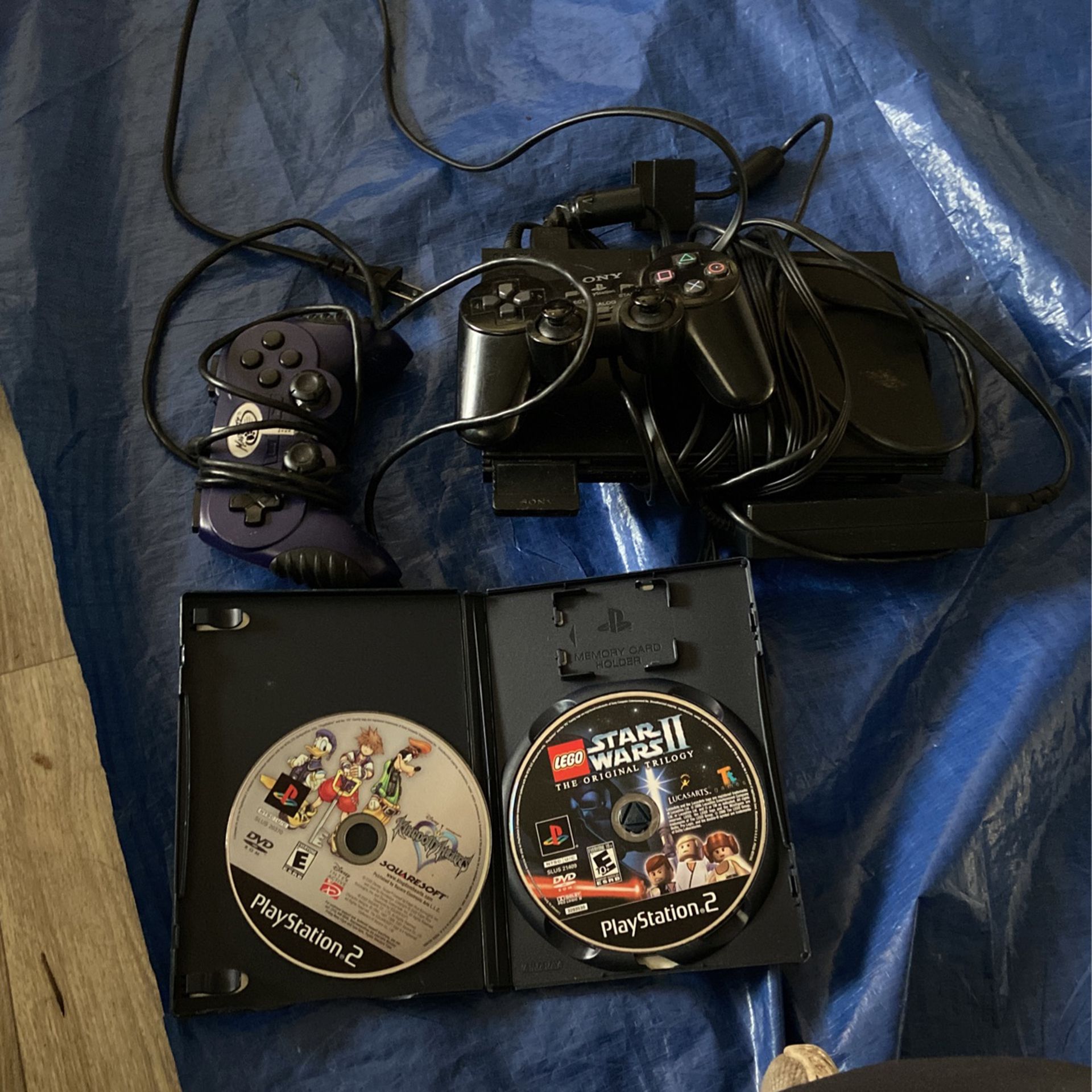 Play Station 2 W/controllers And Games
