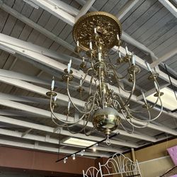 5ft Brass Chandelier 
