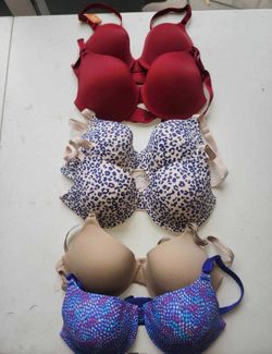 Lot of 6 Warners 34B underwire bras