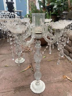 Crystal Glass Candelabra 7 candles