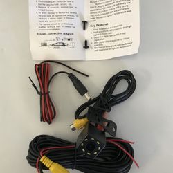 Back up camera 8LED with all wires brand new use with any screen stereo. Be safe keep everyone safe see behind your car.🔥$10🔥only .