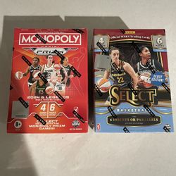 Lot x2 2024 WNBA Select & Prizm Monopoly Blaster Factory Sealed