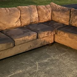 Brown Sectional Couch Set 