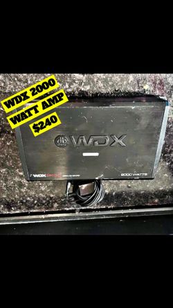 DB WDX 2000 WATT BASS AMP