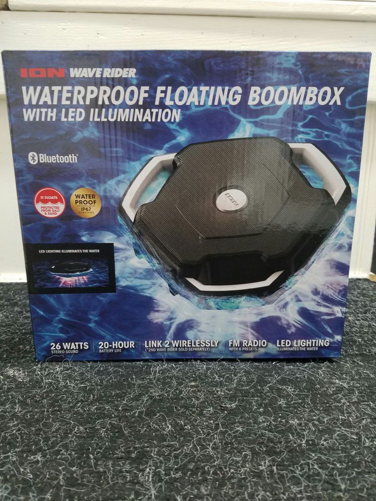 ION WAVE RIDER BLUETOOTH WATERPROOF FLOATING BOOMBOX