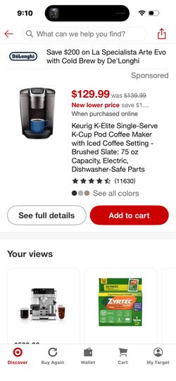 Keurig coffee maker