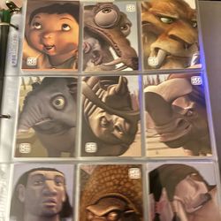 2002 Ice age complete set 1-72 plus 5 of 12 subset cards
