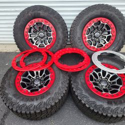 Ram TRX 18"  WHEELS RIMS TIRES true bead locks