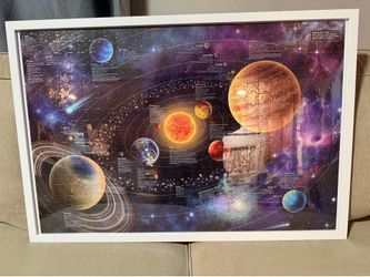 Framed 500 pcs Solar System Puzzle