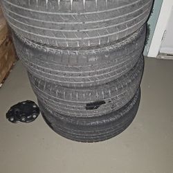 Four tires with treads 245/70/17 for Dakota or Dodge Ram