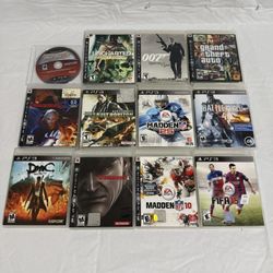 PS3 PlayStation 3 Video Game Lot 12 Games 