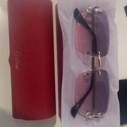 Cartier Pink Diamond Cut Frames