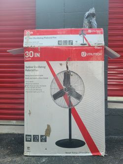 Utilitech 30in Pedestal Fan Outdoor Oscillating 
