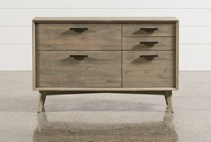 Living Spaces Allen Cabinet/Dresser & Nightstand