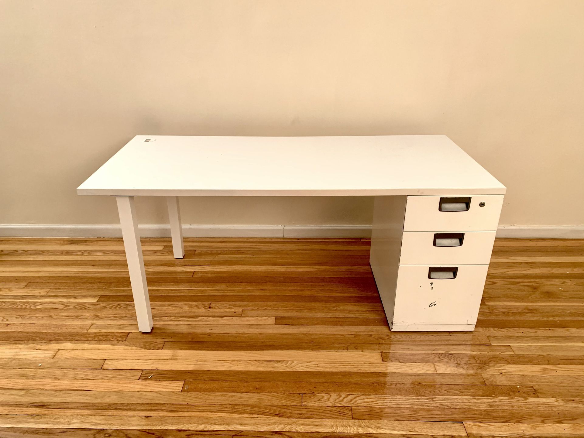 Solid Desk W/ 3 Draws